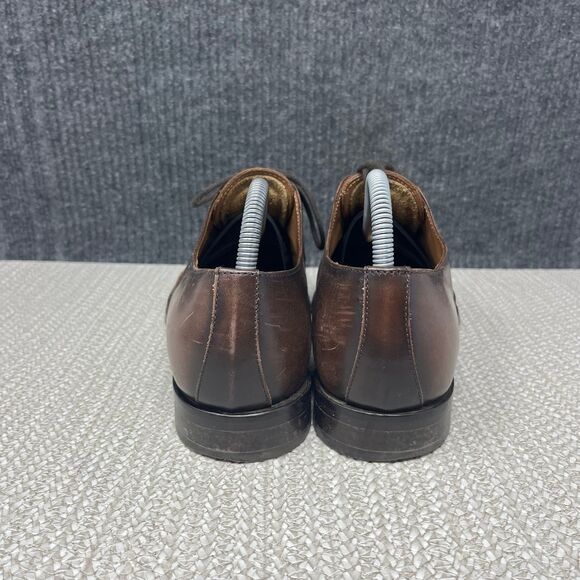 Antonio Maurizi Cap Toe Oxfords Dress Shoes Brown Leather Lace Up Mens 7 US main image 4